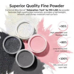 Black Pink - 11Pcs Dipping Powder All-In-One Kit -Mary Jully Nail Shop Modelones dip powder kit B102020172A 4