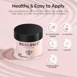 Classic Nude - 11Pcs Dipping Powder All-In-One Kit -Mary Jully Nail Shop Modelones dip powder kit B102020173A 8