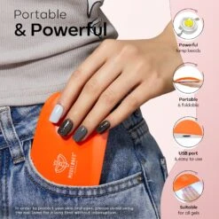 Glittery Black - 20Pcs 6 Colors Gel Nail Polish Kit With 6W Nail Lamp【US ONLY】 -Mary Jully Nail Shop Modelones gel polish kit B101030064A 5