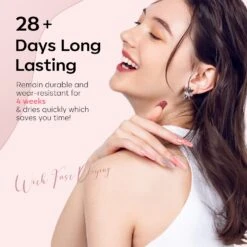 Glittery Black - 20Pcs 6 Colors Gel Nail Polish Kit With 6W Nail Lamp【US ONLY】 -Mary Jully Nail Shop Modelones gel polish kit B101030064A 7