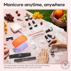 Glittery Black - 20Pcs 6 Colors Gel Nail Polish Kit With 6W Nail Lamp【US ONLY】 -Mary Jully Nail Shop Modelones gel polish kit B101030064A 9
