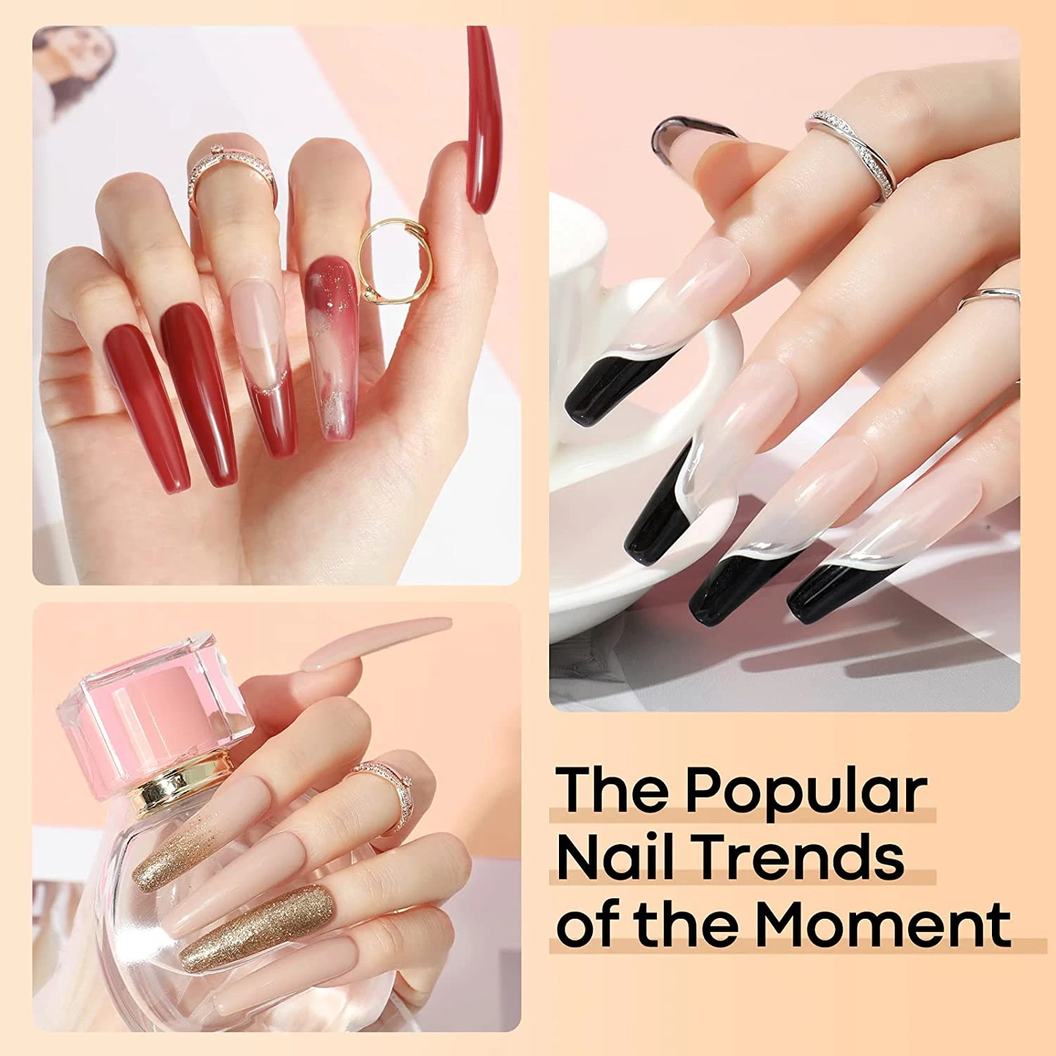 Black Gold - 6 Colors Poly Nail Gel Kit 【US ONLY】 7 Black Gold - 6 Colors Poly Nail Gel Kit 【US ONLY】 - Image 5