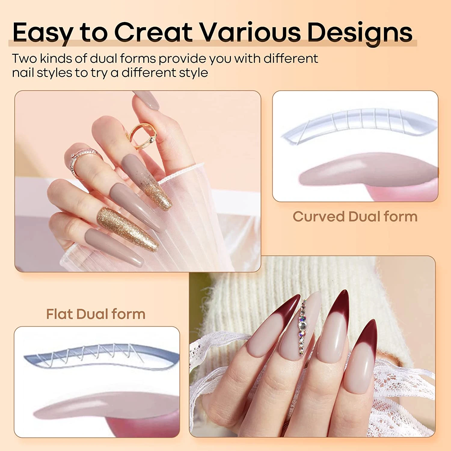 Black Gold - 6 Colors Poly Nail Gel Kit 【US ONLY】 8 Black Gold - 6 Colors Poly Nail Gel Kit 【US ONLY】 - Image 6