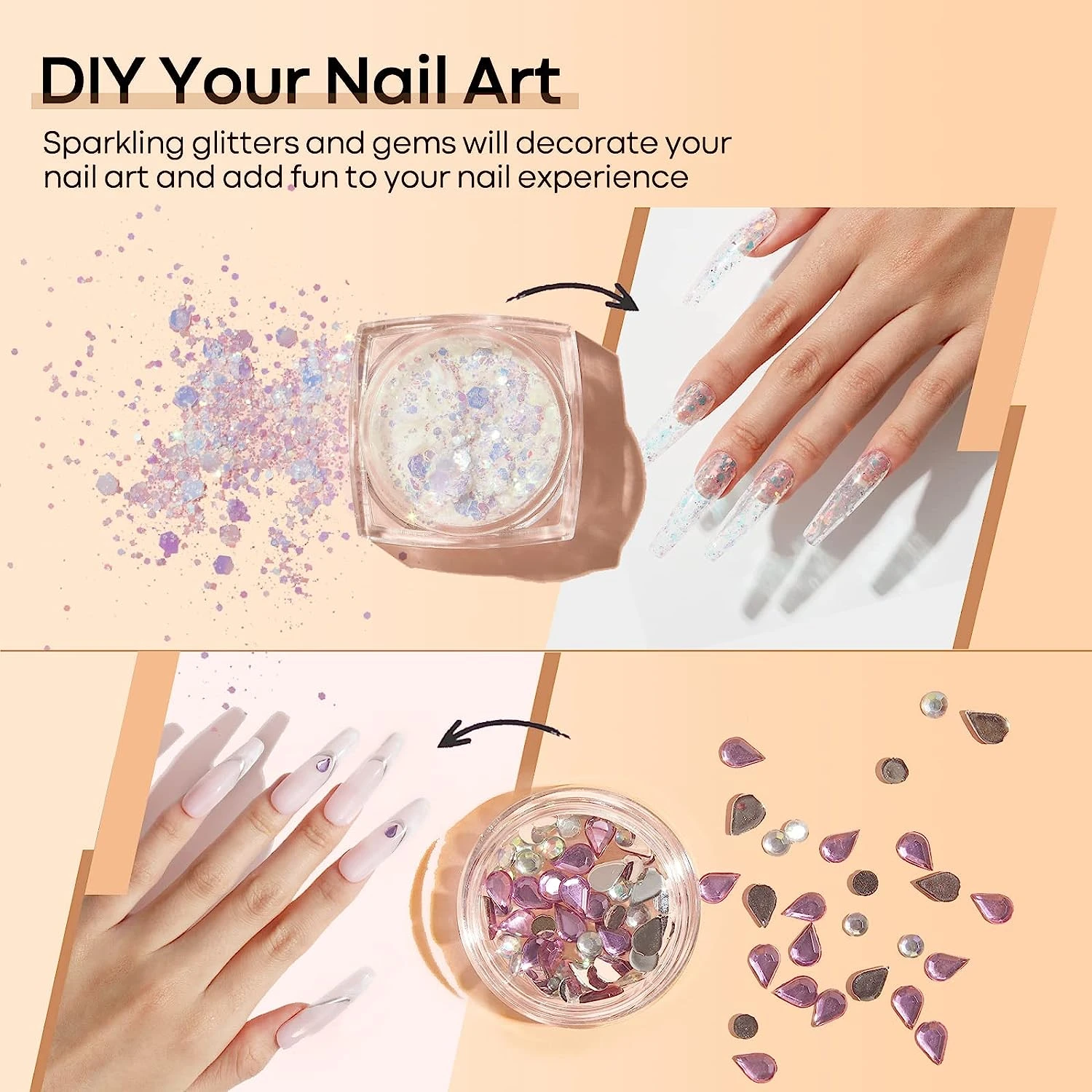 Black Gold - 6 Colors Poly Nail Gel Kit 【US ONLY】 10 Black Gold - 6 Colors Poly Nail Gel Kit 【US ONLY】 - Image 8