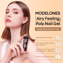 Black Gold - 6 Colors Poly Nail Gel Kit 【US ONLY】 19 Black Gold - 6 Colors Poly Nail Gel Kit 【US ONLY】 -Mary Jully Nail Shop Modelones poly nail gel kit B101050004A 9