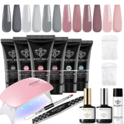 Etiquette First - 6 Colors Poly Nail Gel Kit
