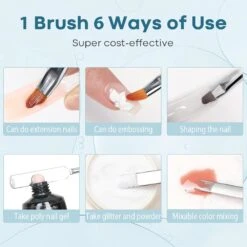 6Pcs Slip Solution 120ml Nail Tools Kit For Poly Nail Gel -Mary Jully Nail Shop SL01 2