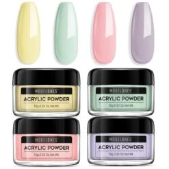 4Pcs Acrylic Powder Set F (0.33 Oz)