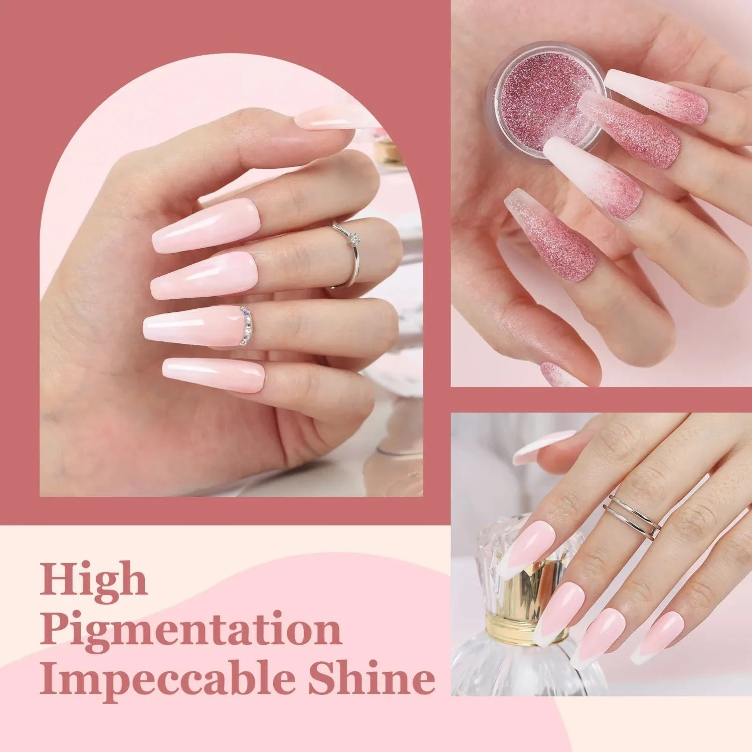 Artless Blushing - 10Pcs Dipping Powder All-In-One Kit 8 Artless Blushing - 10Pcs Dipping Powder All-In-One Kit - Image 6