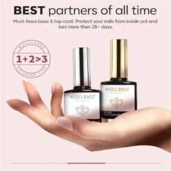 8-In-1 Multi-Functional Builder Nail Gel Top & Base Coat Set - Nude 16 8-In-1 Multi-Functional Builder Nail Gel Top & Base Coat Set - Nude -Mary Jully Nail Shop basetopset07