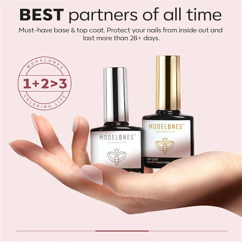 8-In-1 Multi-Functional Builder Nail Gel Top & Base Coat Set - Nude 9 8-In-1 Multi-Functional Builder Nail Gel Top & Base Coat Set - Nude - Image 7