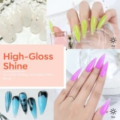 Glow In The Dark - 6 Colors Luminous Poly Nail Gel Kit -Mary Jully Nail Shop bring the energy 19pcs poly nail gel kit 701957