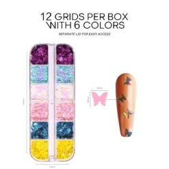 Butterfly Effect - Nail Art Glitter Kit -Mary Jully Nail Shop butterfly effect nail art glitter kit 313875