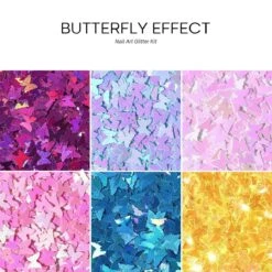 Butterfly Effect - Nail Art Glitter Kit -Mary Jully Nail Shop butterfly effect nail art glitter kit 477722