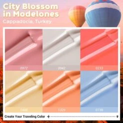 Cappadocia Charming Balloon - 6 Shades Gel Nail Polish Set【US ONLY】 -Mary Jully Nail Shop cappadocia charming balloon 6 shades gel nail polish setus only 105813