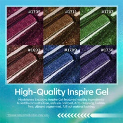 Celestial Shimmer - 6 Shades Cat Eye Gel Nail Polish Set -Mary Jully Nail Shop cateyegelnailpolish03