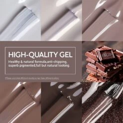 Chocolate Bar - 6 Shades Inspire Gel Set 7ml -Mary Jully Nail Shop chocolate bar 6pcs inspire gel set 7mlus only 895240