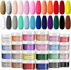 Classic Solid Color - 24Pcs Acrylic Powder Set【US ONLY】