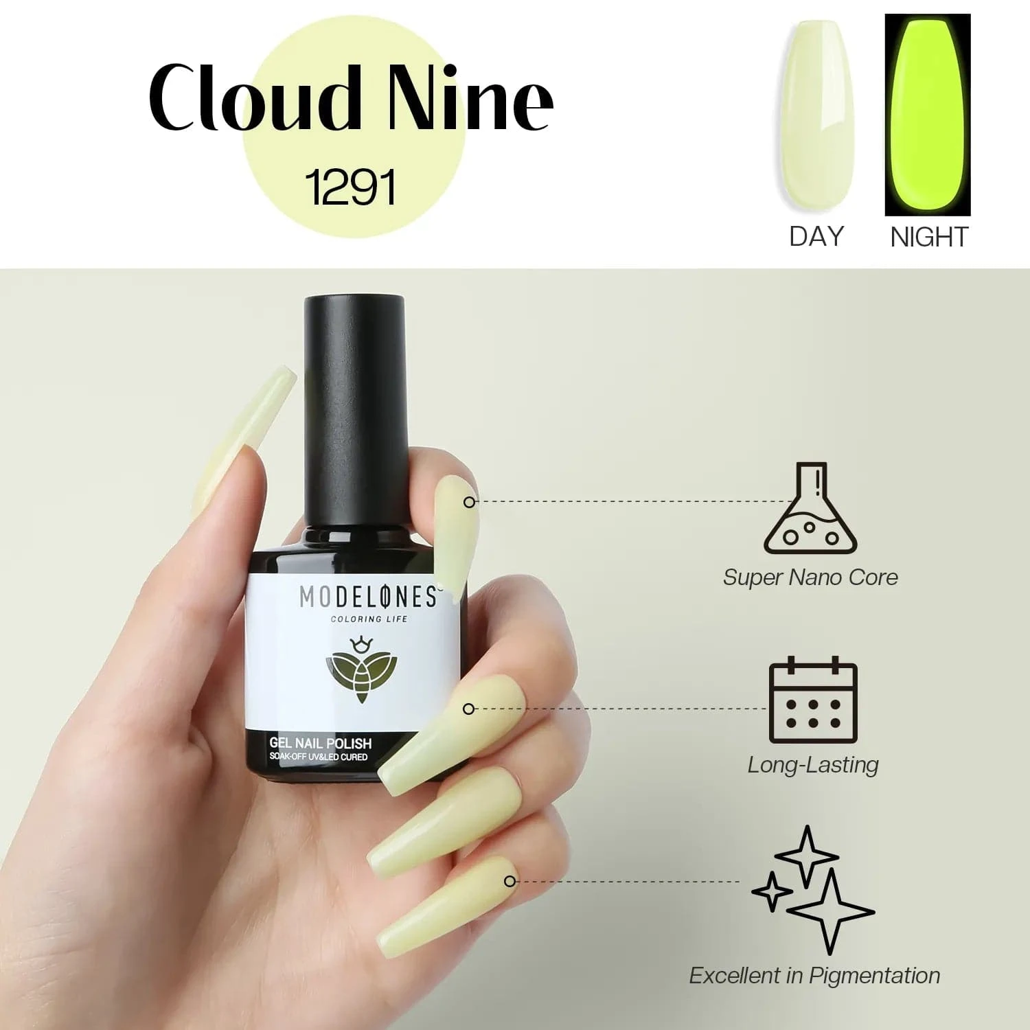 Cloud Nine - Modelones Gel Nail Polish Inspire Gel 15ml 6 Cloud Nine - Modelones Gel Nail Polish Inspire Gel 15ml - Image 4