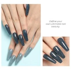 Denim - Reflective Acrylic Powder (1 Oz) -Mary Jully Nail Shop denim reflective acrylic powder 105582