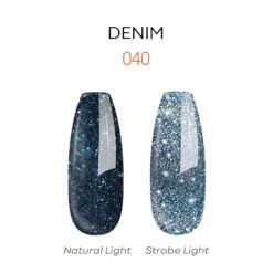 Denim - Reflective Acrylic Powder (1 Oz) -Mary Jully Nail Shop denim reflective acrylic powder 641553