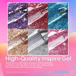 Diamond - 6 Shades Inspire Gel Set 10ml【US ONLY】 -Mary Jully Nail Shop diamond 6pcs inspire gel set 10mlus only 543666