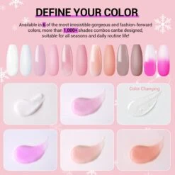 Dry Rose - 6 Colors Poly Nail Gel Kit 14 Dry Rose - 6 Colors Poly Nail Gel Kit -Mary Jully Nail Shop dry rose 13pcs colors poly nail gel kit 500080