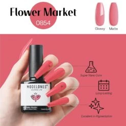 Flower Market - Modelones Gel Nail Polish Inspire Gel 15ml -Mary Jully Nail Shop flower market inspire gel 15ml 915635
