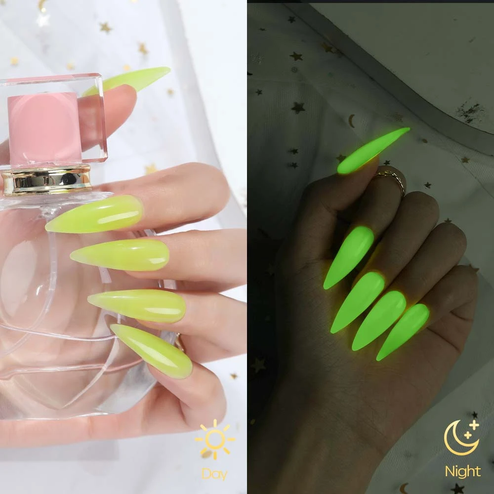 Fluorescent Green - Luminous Poly Nail Gel (15g) 5 Fluorescent Green - Luminous Poly Nail Gel (15g) - Image 3