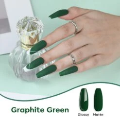Graphite Green - Dipping Powder (0.42 Oz) -Mary Jully Nail Shop graphite green dipping powder 042 oz 353037