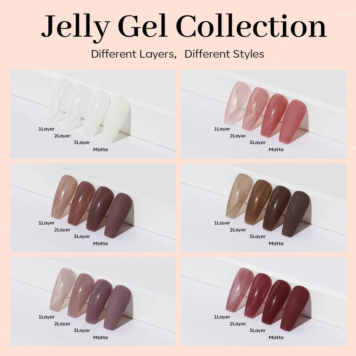Heart Beat - 6 Shades Gel Nail Polish Set【US ONLY】 6 Heart Beat - 6 Shades Gel Nail Polish Set【US ONLY】 - Image 4