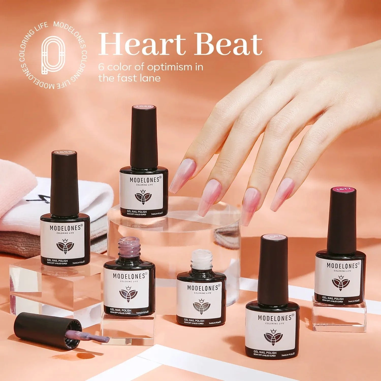 Heart Beat - 6 Shades Gel Nail Polish Set【US ONLY】 4 Heart Beat - 6 Shades Gel Nail Polish Set【US ONLY】 - Image 2