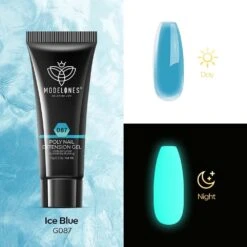 Ice Blue - Luminous Poly Nail Gel (15g)
