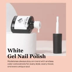 The White - Modelones Gel Nail Polish Inspire Gel 15ml 9 The White - Modelones Gel Nail Polish Inspire Gel 15ml -Mary Jully Nail Shop image 2 21fd66b1 6142 42fb b7be 4a03f1fd6f4b
