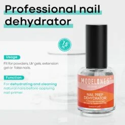 Modelones Nail Prep Dehydrator 15ml -Mary Jully Nail Shop image 2 bb1da646 d599 4e31 bf22 f53635bd3164