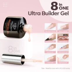 8-In-1 Nude Pink Builder Nail Gel 15ml 13 8-In-1 Nude Pink Builder Nail Gel 15ml -Mary Jully Nail Shop image 2 c52569f1 af29 4cc8 b106 97e239de9029