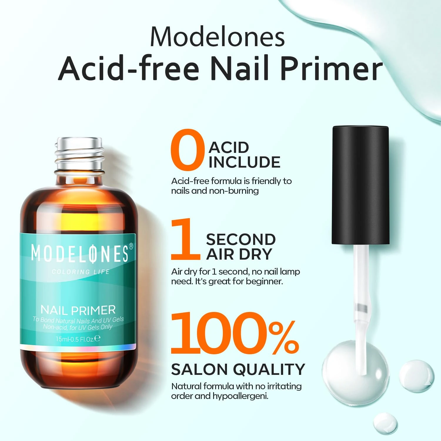 Modelones Acid-Free Nail Primer 15ml 5 Modelones Acid-Free Nail Primer 15ml - Image 3