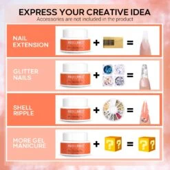 Nail Extension Gel Kit Clear (2oz) -Mary Jully Nail Shop image 3 bdc3ef66 57c5 46ec 937a 6b314aa3ed94