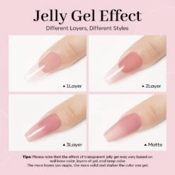 Sheer Dusty Rose - Modelones Gel Nail Polish Inspire Gel 15ml -Mary Jully Nail Shop image 5 bba43255 0bca 4448 9037 9519a1b66a31