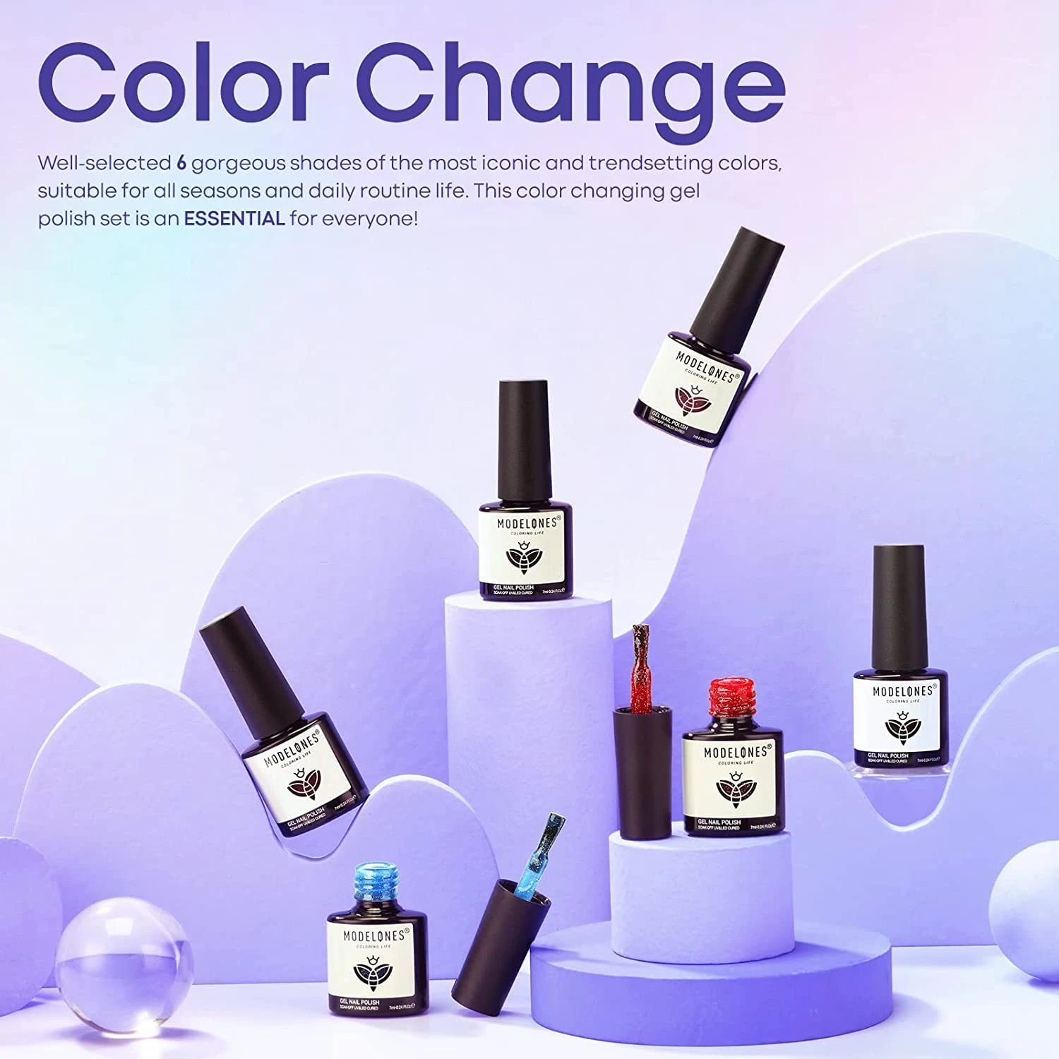 Mood Temperature - 6Pcs Inspire Gel Set 7ml【US/AU ONLY】 9 Mood Temperature - 6Pcs Inspire Gel Set 7ml【US/AU ONLY】 - Image 7