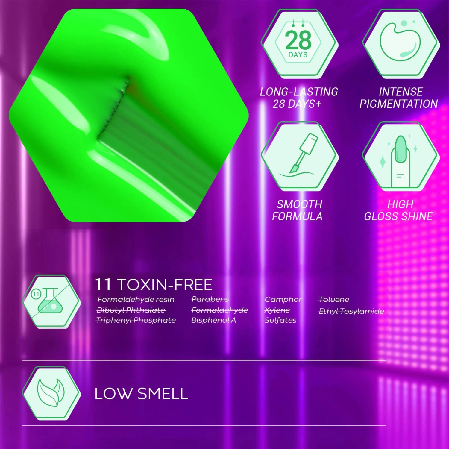 Neon Crush- 6 Shades Gel Nail Polish Set【US ONLY】 9 Neon Crush- 6 Shades Gel Nail Polish Set【US ONLY】 - Image 7