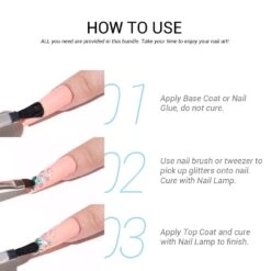 Iridescent Mylar Flakes - Nail Art Glitter Kit -Mary Jully Nail Shop iridescent mylar flakes nail art glitter kit 877067