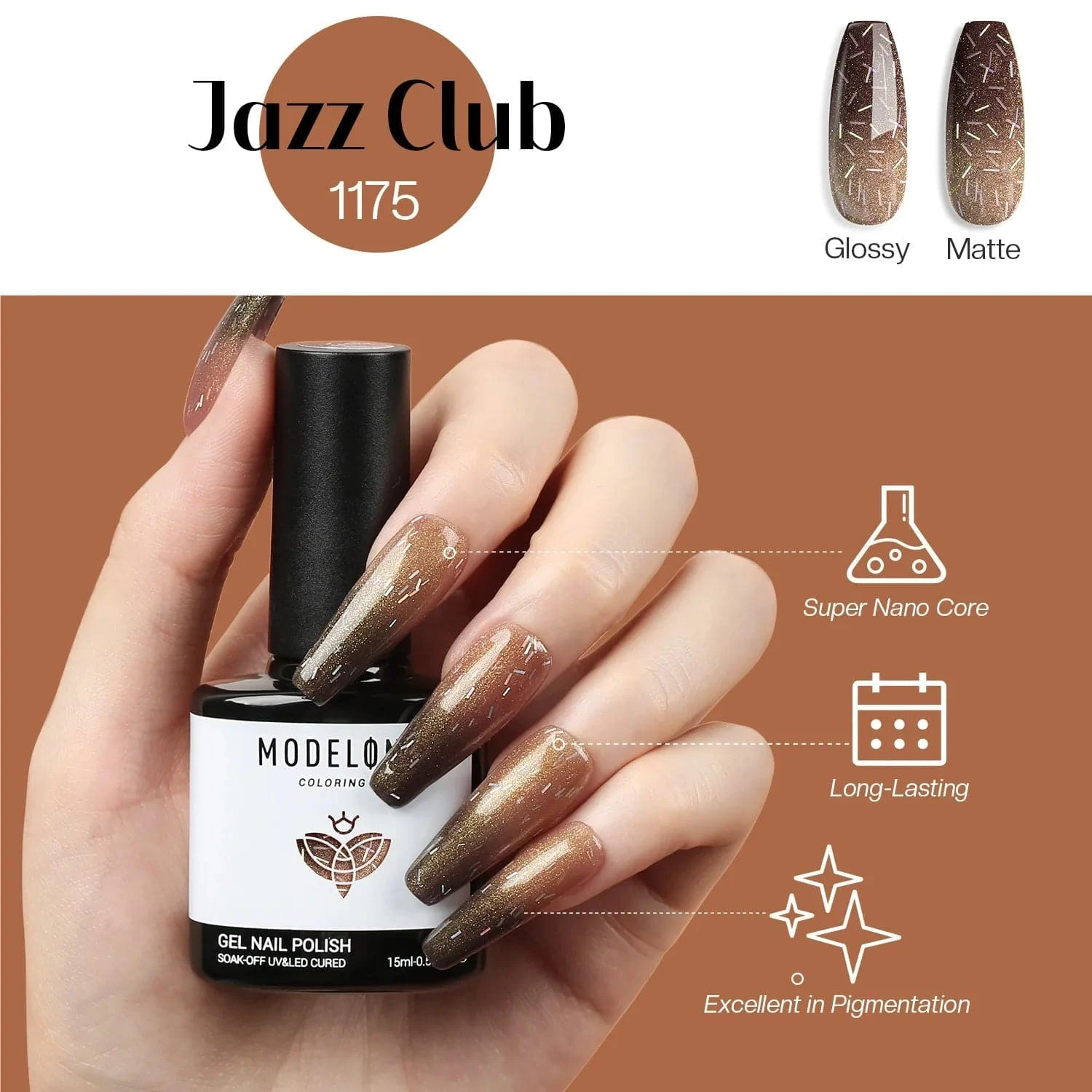Jazz Club - Modelones Gel Nail Polish Inspire Gel 15ml 7 Jazz Club - Modelones Gel Nail Polish Inspire Gel 15ml - Image 5