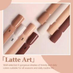 Latte Art - 10Pcs Dipping Powder All-In-One Kit -Mary Jully Nail Shop latte art 10pcs dipping powder all in one kit 540081