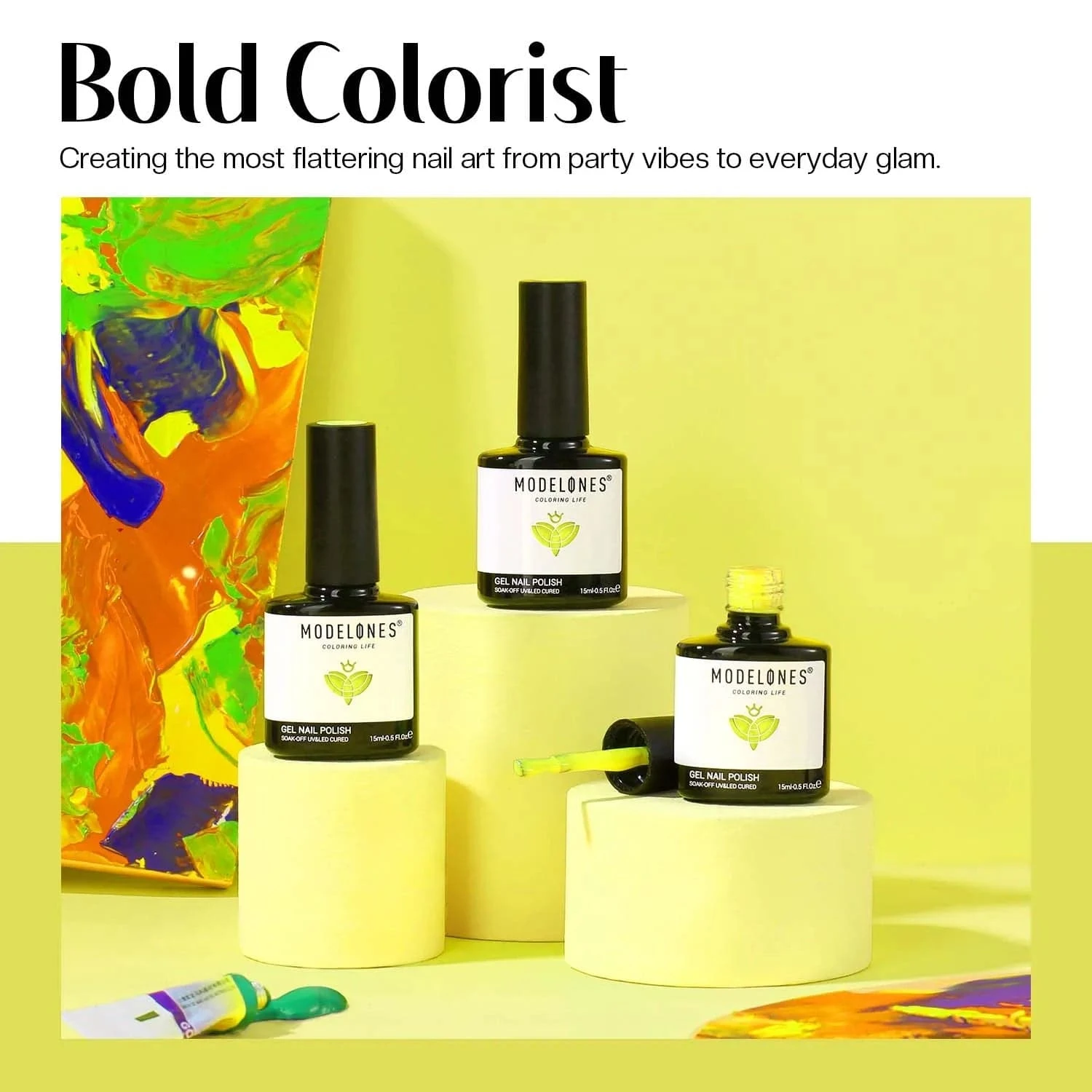 Light Me Up - Modelones Gel Nail Polish Inspire Gel 15ml 6 Light Me Up - Modelones Gel Nail Polish Inspire Gel 15ml - Image 4