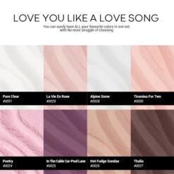 Love You Like A Love Song - 8Pcs Acrylic Powder Set (0.33 Oz) -Mary Jully Nail Shop love you like a love song acrylic powder set 195573