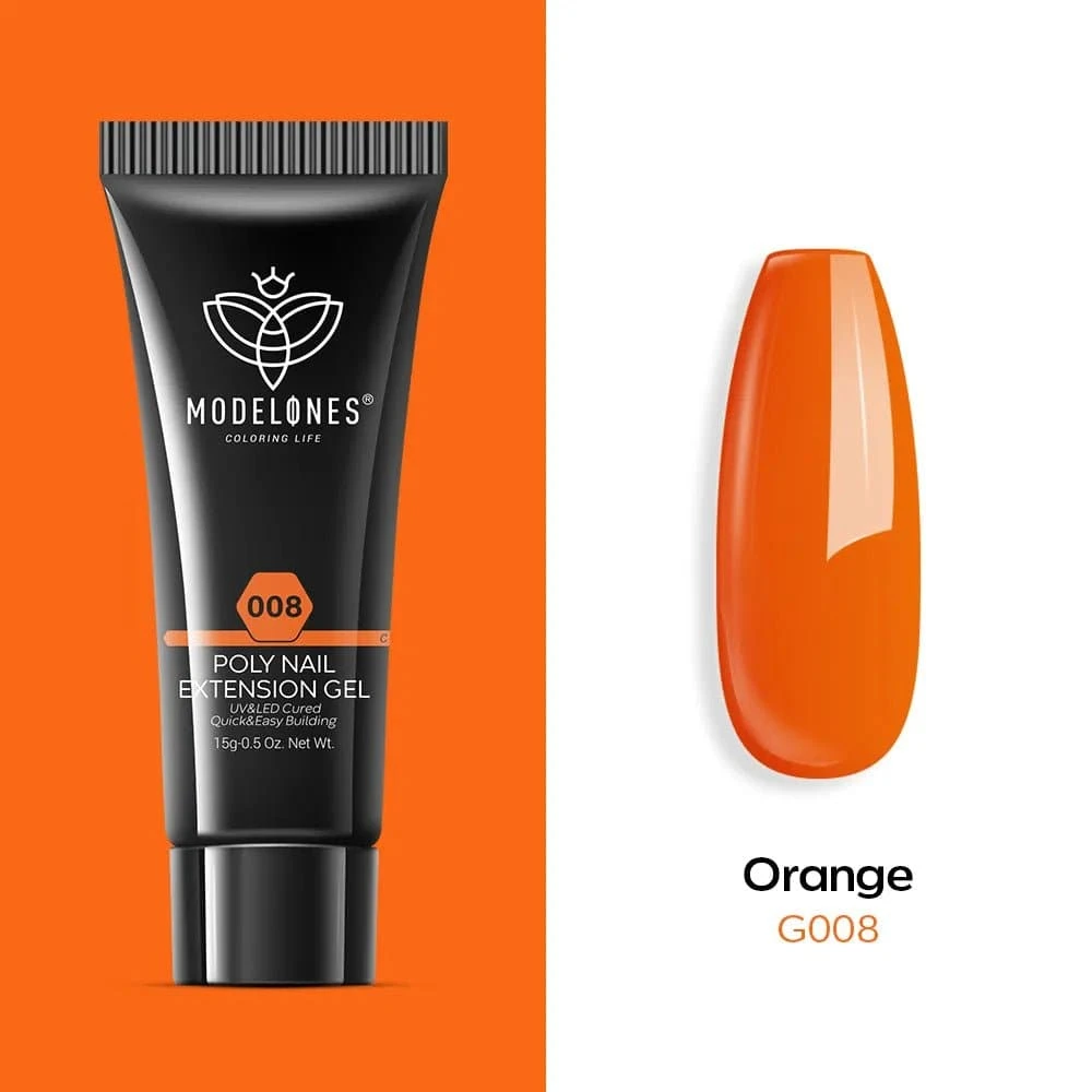 Orange - Poly Nail Gel (15g) 3 Orange - Poly Nail Gel (15g)
