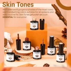 Pink & Brown Skin Tones- 6Pcs Inspire Gel Set 7ml【US/UK ONLY】 10 Pink & Brown Skin Tones- 6Pcs Inspire Gel Set 7ml【US/UK ONLY】 -Mary Jully Nail Shop pink brown skin tones 6pcs inspire gel set 7mlus only 388956