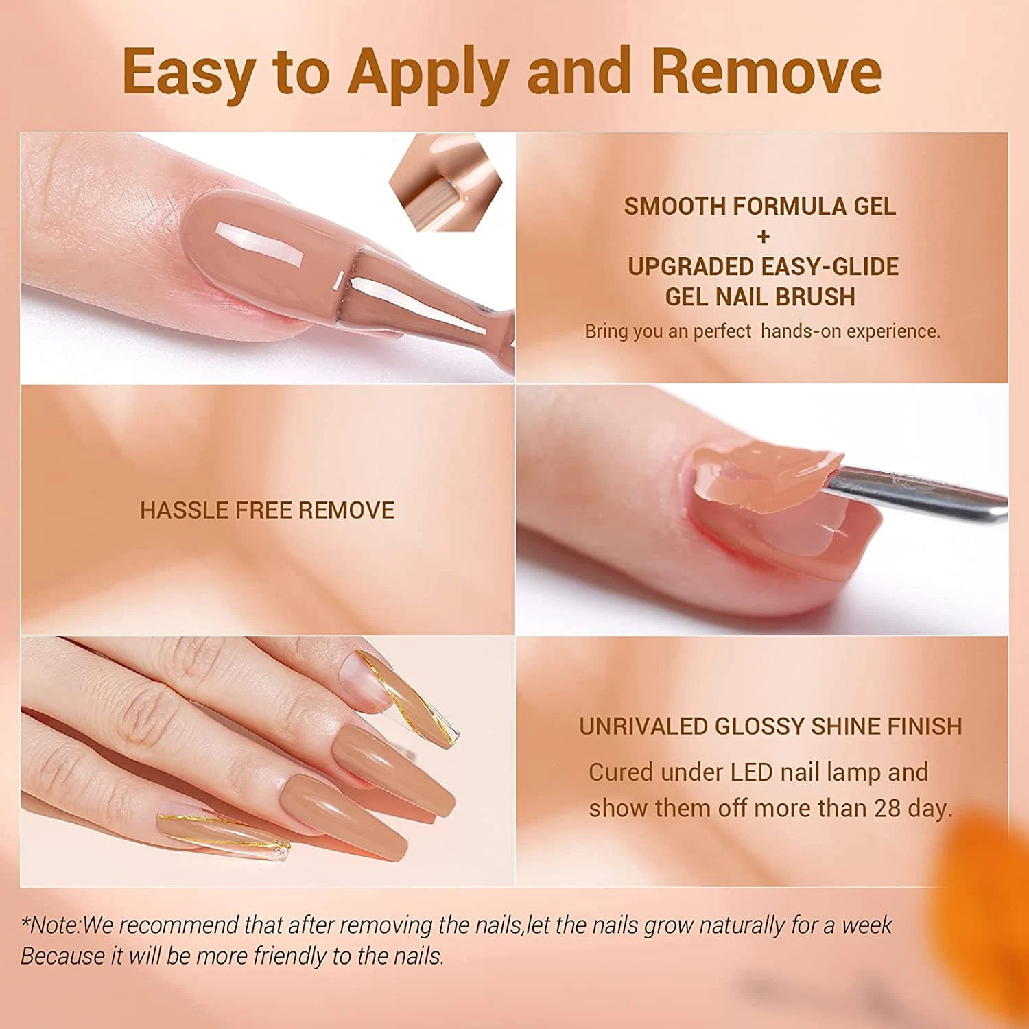 Pink & Brown Skin Tones- 6Pcs Inspire Gel Set 7ml【US/UK ONLY】 8 Pink & Brown Skin Tones- 6Pcs Inspire Gel Set 7ml【US/UK ONLY】 - Image 6