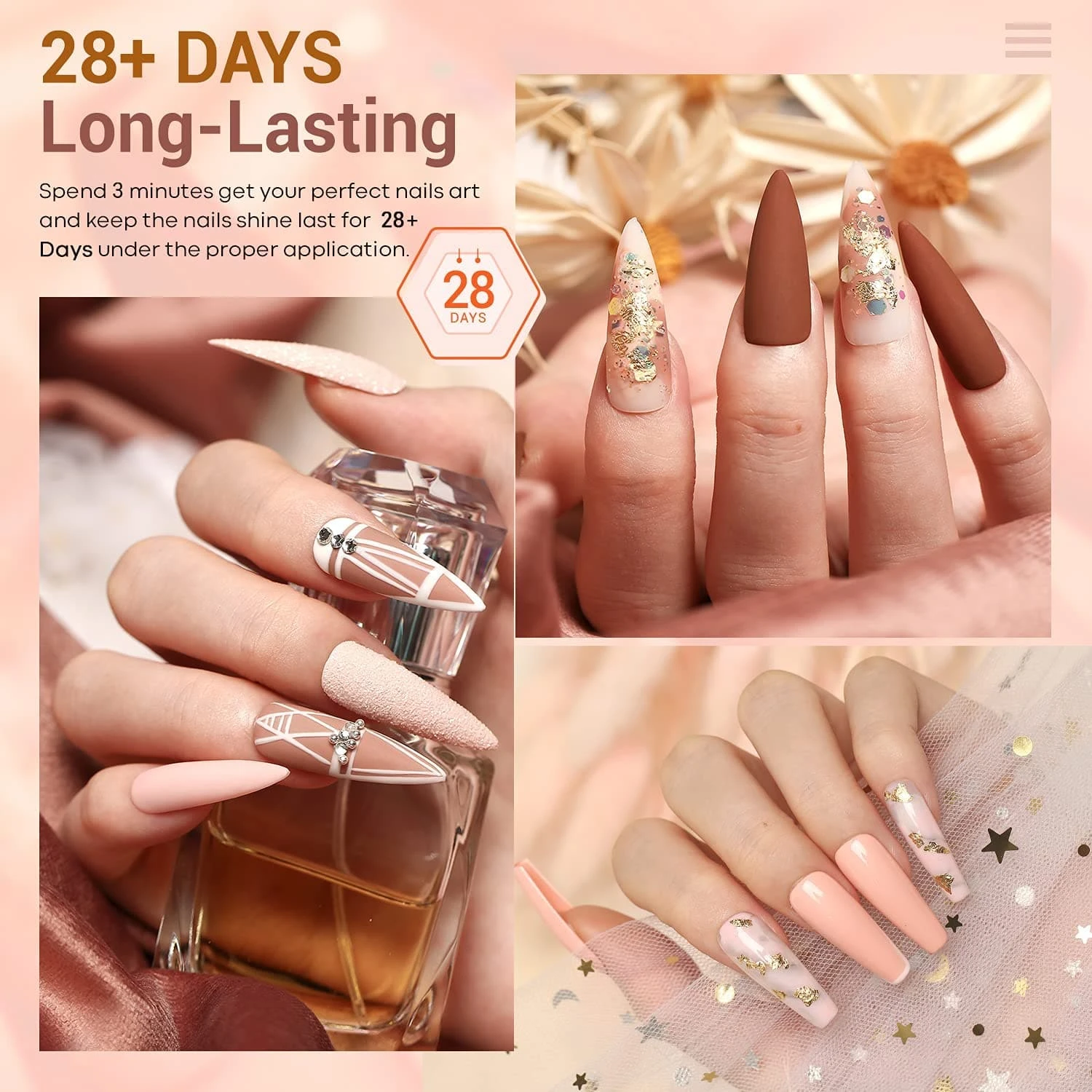 Pink & Brown Skin Tones- 6Pcs Inspire Gel Set 7ml【US/UK ONLY】 4 Pink & Brown Skin Tones- 6Pcs Inspire Gel Set 7ml【US/UK ONLY】 - Image 2